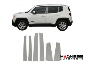Jeep Renegade Pillar Trim Set - Black Chrome (2015 - 2024)